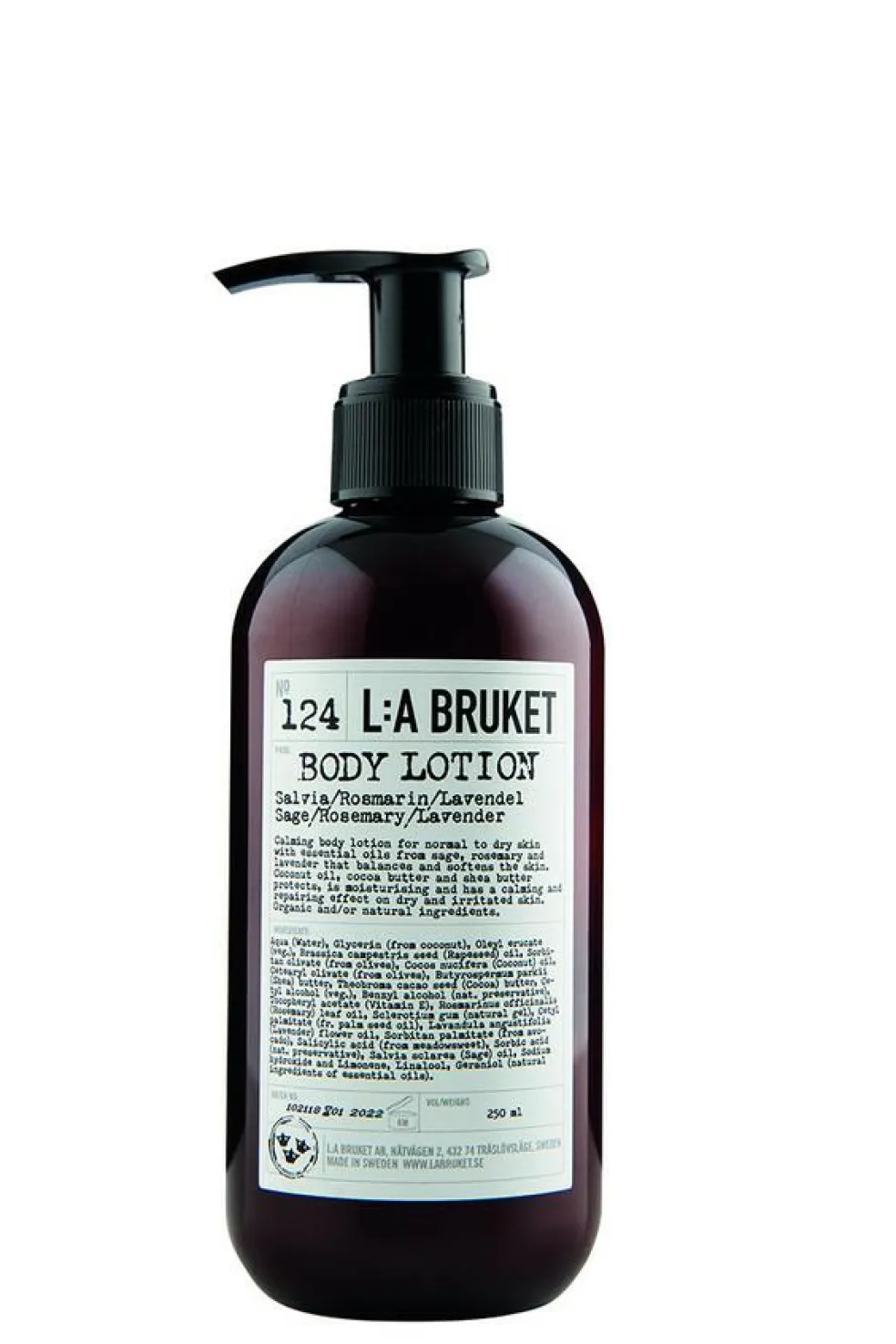 124 Body Lotion Sage/Rosemary/Lavender