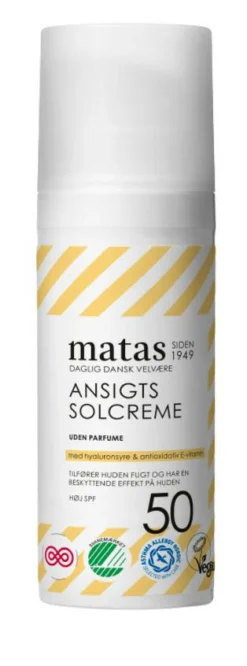 Ansigtssolcreme SPF 50 Uden Parfume
