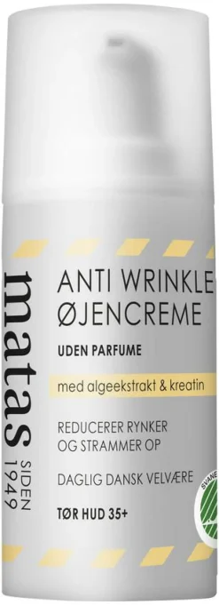 Anti Wrinkle Øjencreme til Tør Hud Uden Parfume