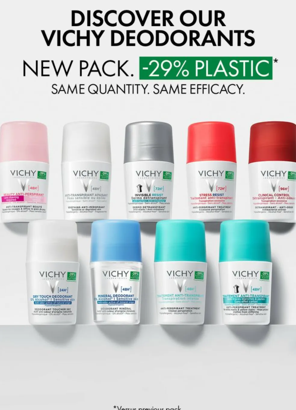 Anti-trace Antiperspirant Deodorant Roll-On 48T