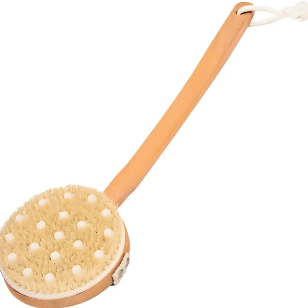 Bath Brush With Massage Pins & Long Handle