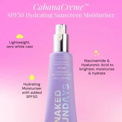 CabanaCreme Daily Sunscreen Moisturizer SPF 50