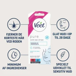 Cold Wax Strips Sensitive Face