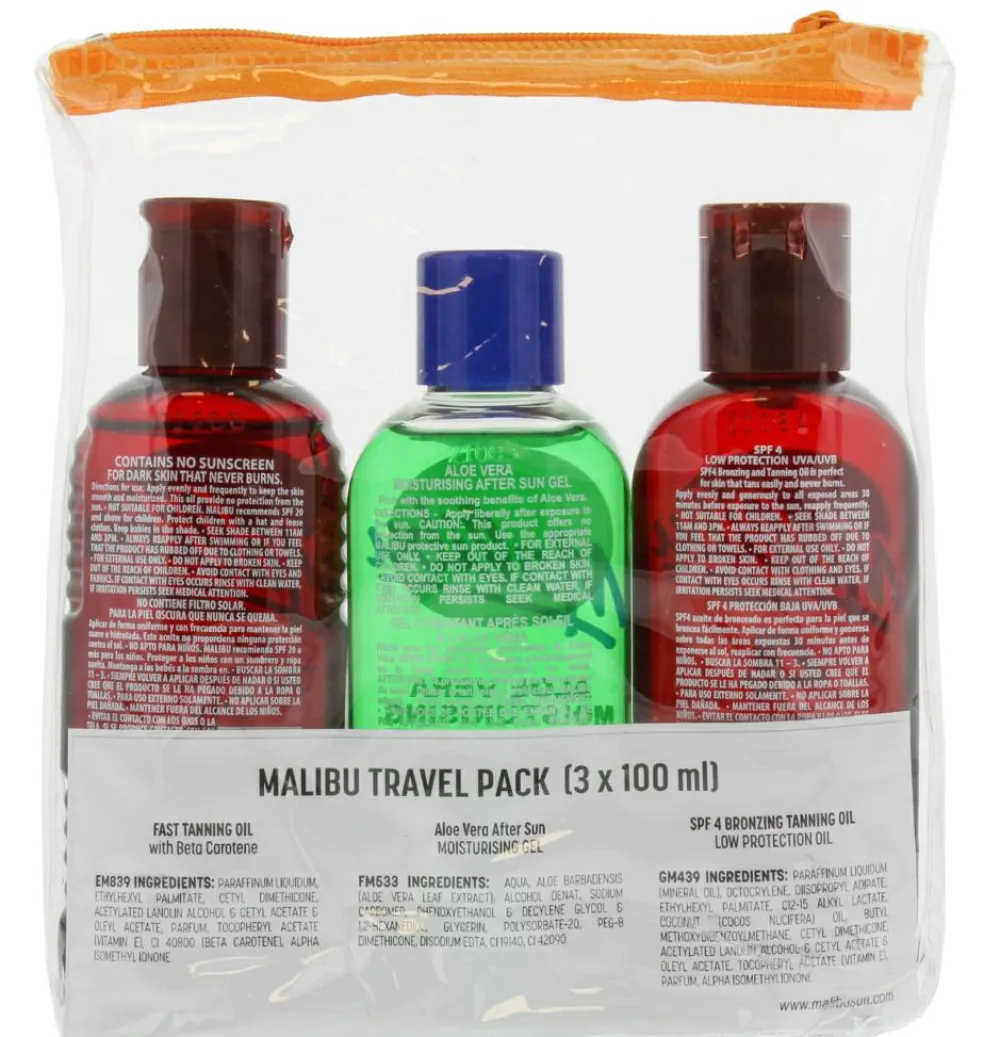 Fast Tanning Travel Essentials, SPF 4 Bronzing and Beta Carotene Oil, Sooth