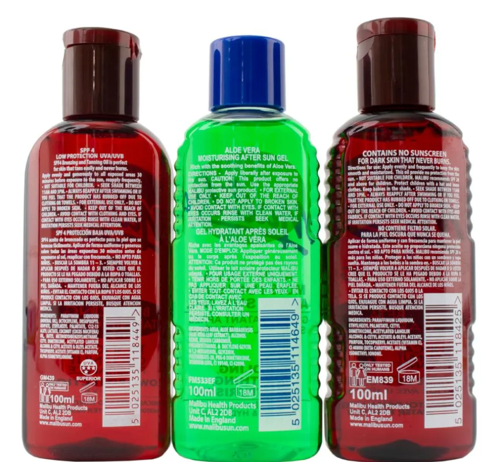 Fast Tanning Travel Essentials, SPF 4 Bronzing and Beta Carotene Oil, Sooth