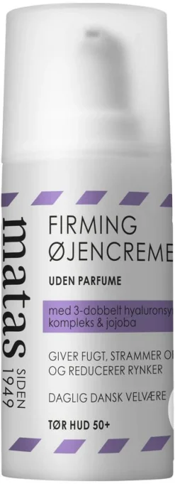 Firming Øjencreme til Tør Hud Uden Parfume