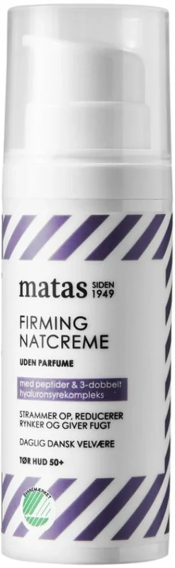 Firming Natcreme til Tør Hud Uden Parfume