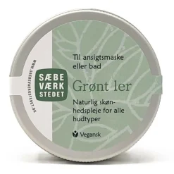 Grønt ler til ansigtsmaske