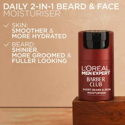 Men Expert, Barber Club, Moisturizer for face and beard