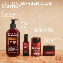 Men Expert, Barber Club, Moisturizer for face and beard