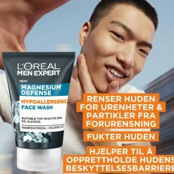 Men Expert Magnesium Defence Hypoallergenic Face Wash