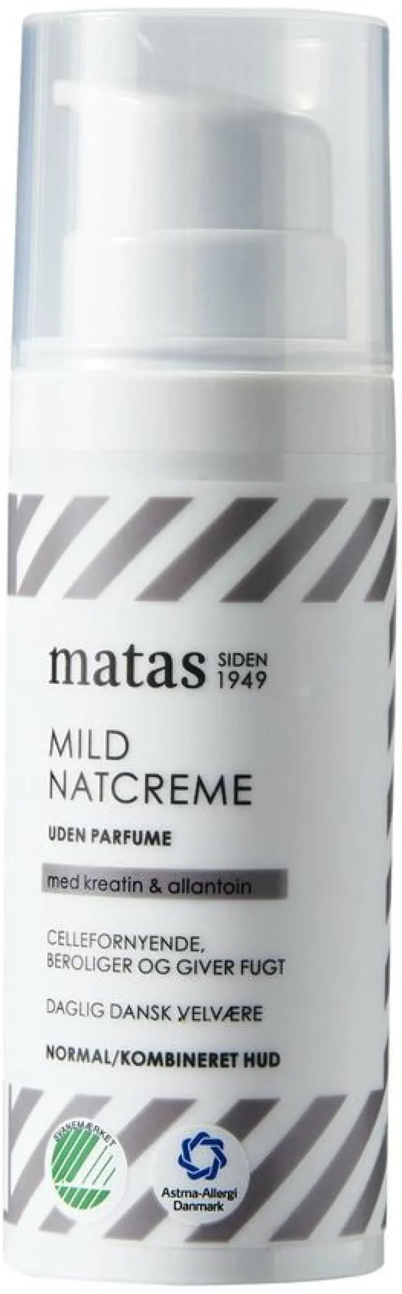 Mild Natcreme til Normal/Kombineret Hud Uden Parfume