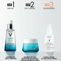 Minéral 89 72T Fugtboostende Creme uden Parfume