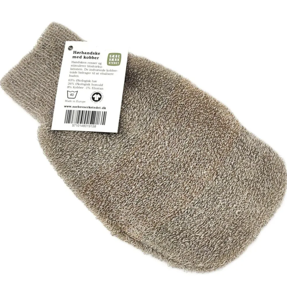 Skrubbehandske med kobber