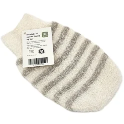 Skrubbehandske med nælde, hamp og hør