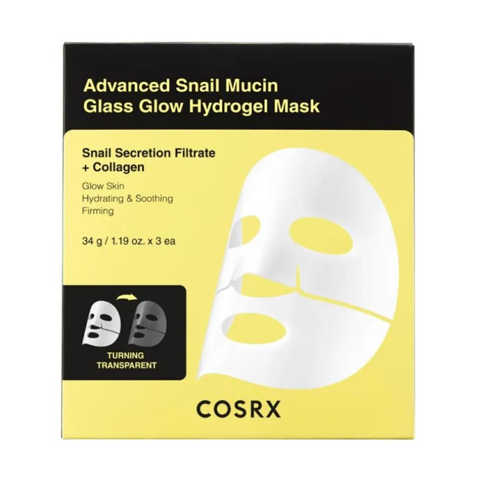 Snail Mucin Glass Glow Hydrogel Mask