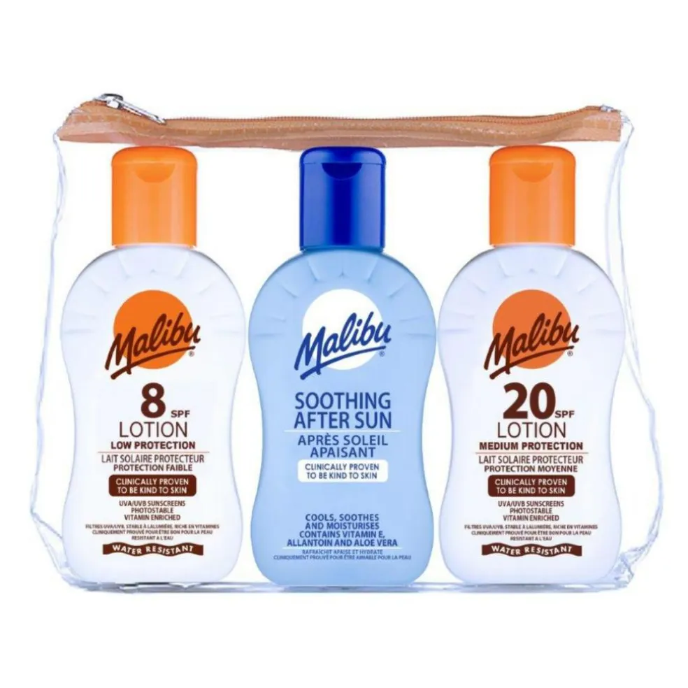 Travel Essentials, Sun Lotion and Soothing Aloe Vera Aftersun Lotion, Low t